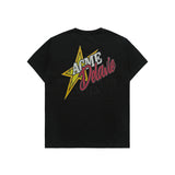 24FW CRACK STAR LOGO SHORT SLEEVE T-SHRIT BLACK