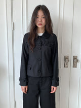 ROUND COLLAR FRILL JACKET (2C)