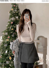 Wool Tencel Turtleneck Arm Warmer T-shirt (5color)