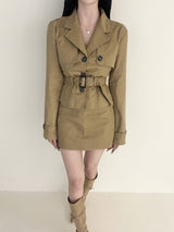 1427. Trench belt 3pc (2color)