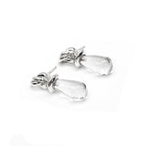 LUMP OF WATER DROP EARRING (COLORLESS)