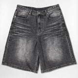 Basic Washing Bermuda Denim Pants - 2COLOR