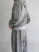 curved hood zip up(2colors)