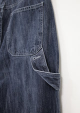 (UNISEX)ストーンフィットカーペンターデニム