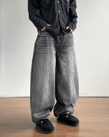 Pove Curved Denim Pants