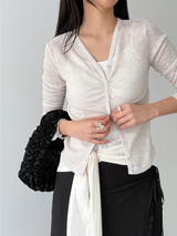 breeze button cardigan