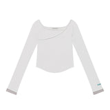  Crossed long-sleeved T-shirt 