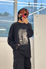 フィアーズマイキャットプリントTシャツ