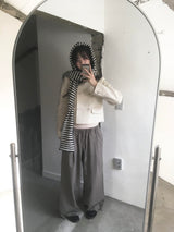 コットンバンディングスラックス