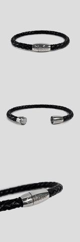 CHUBASCO SIMPLE LEATHER MAGNET BRACELET CSLM01