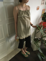 Ethnic Shirred Sleeveless (3color)