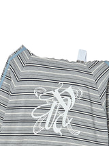 STRING OFF SHOULDER L/S GREY