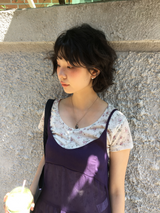 グランドフローラルボタンTシャツ (3color)