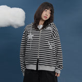 Star Dolphin Check Applique Hood Zip Up