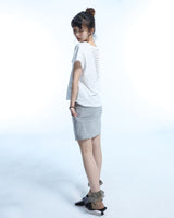 Grunge Claw Leopard Eyelet Tee - White