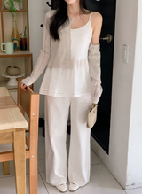 TD Basic Wide Cotton Pants (3color)