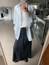 Tempting see-through overfit shirt (2color)