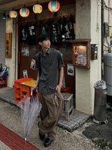 リニアストライプショートスリーブシャツ – M/L (3 Colors)