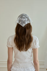 DARLING RIBBON LACE KERCHIEF