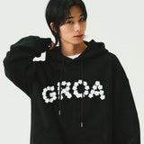 [UNISEX]GROA フラワーロゴ パーカー