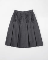 Sage Frill Pintuck Skirt (2color)