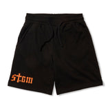 STGM Logo Short Pants Black / White Melange