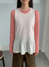 [BAONHAUS] Remine Frill Layered Sleeveless