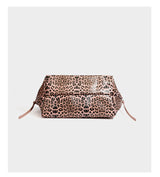 Star Keyring Leopard Print Oversized Tote Bag