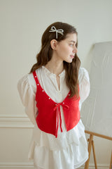 SUNLIT RIBBON KNIT BUSTIER