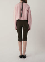 Line capri pants_brown