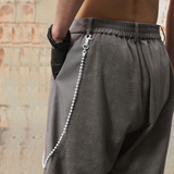 RELABEL 24SS ‘Dappled Railway’ Handmade Old Industrial Style Silver And White Lacquered Beaded Trouser Chain