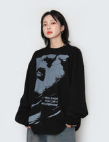 Face over long sleeve T