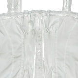 Lace pintuck blouse