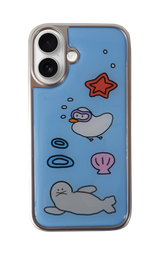 Swimming Blue(Silver Epoxy)