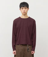 リブクロップ長袖Tシャツ