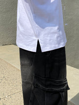[MADE] Unisex Boxy Fit Layered short T-shirt