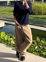 Solis Henley Neck Long Sleeve Knit Tee (4 Colors)