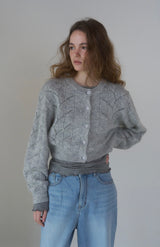 Love Cable Cardigan [gray]