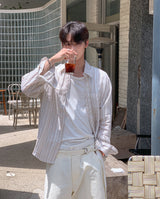 Harbor Stripe Linen Shirt
