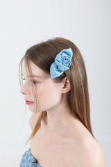 Rose Satin Hair Pin