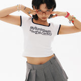 BN Heart Back cut-out crop T-shirt  [2Color]