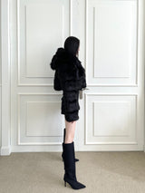 [Only Seow] 1107. Big hood fur crop jk (3color)