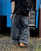 DRASLOW TRACK WIDE DENIM PANTS