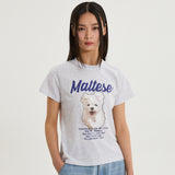 GOOREUM イラストレーションハーフスリーブTシャツ