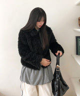 ピノストライプパンプキンレイヤードロングスリーブ
