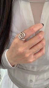 Silver snail @ ring