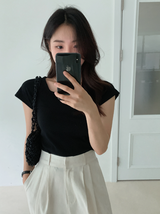 [SHOPPERMADE] Square Raglan Short Sleeve T-Shirt (6color)