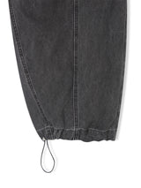 染色ウォッシュ加工パネルパンツ