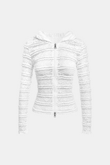 Ivelle Lace Hooded Zip-Up