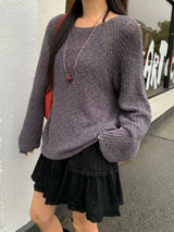 [ORIGINAL] Salted Summer Raglan Boucle Knit